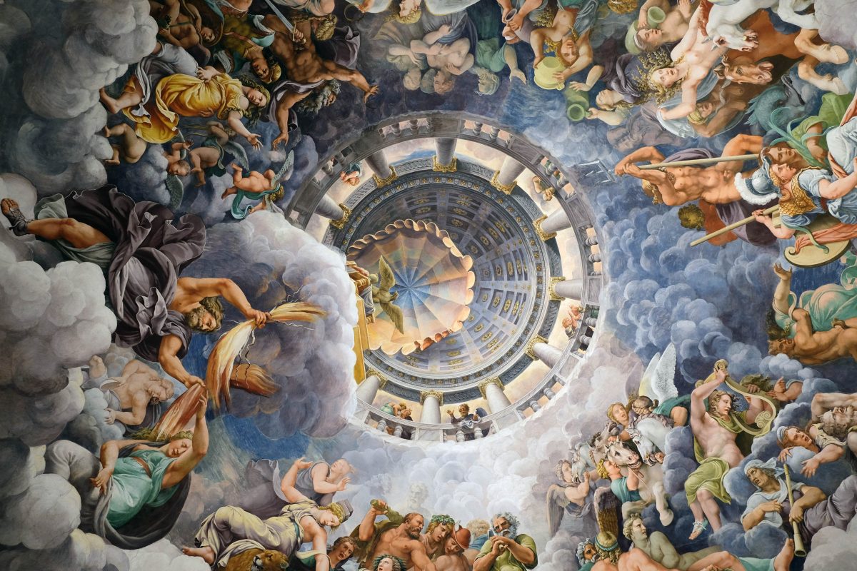 Gli Dei della volta della Stanza dei Giganti Palazzo Te Gli Dei della volta della Stanza dei Giganti Palazzo Te